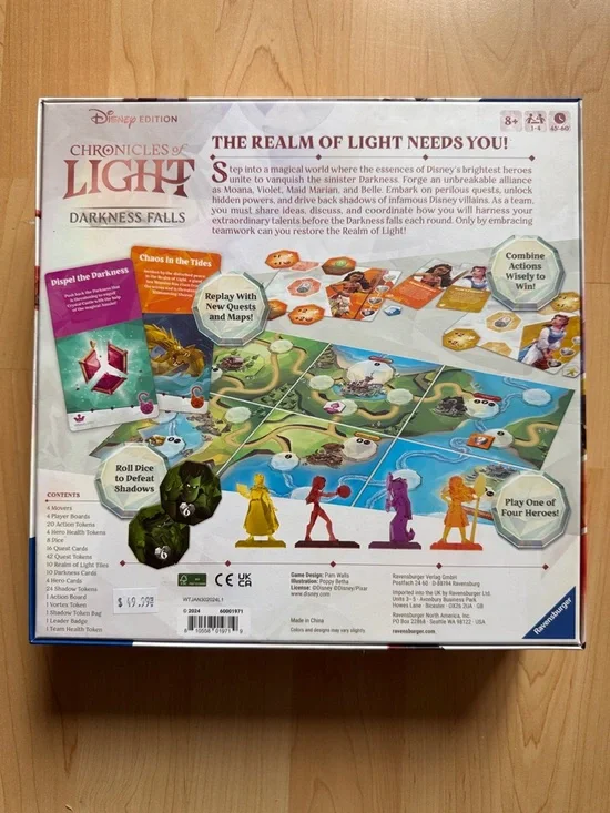 Chronicles of Light: Darkness Falls Disney Edition Board Game - Picture 2 of 2